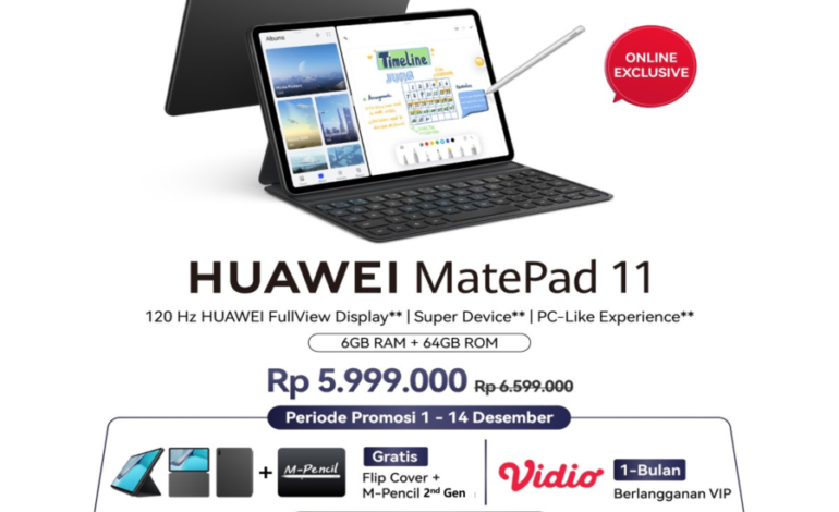 Tablet Populer HUAWEI MatePad SE Kini Makin Terjangkau dengan Versi 3 + 32 GB