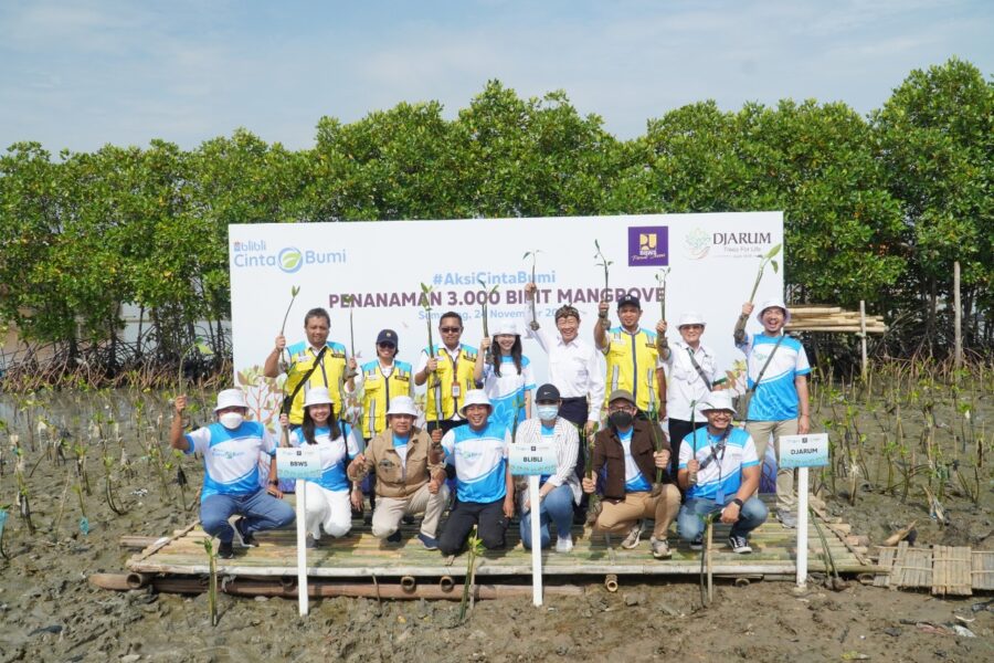 Sambut Hari Menanam Pohon, Blibli dan Djarum Foundation Melaksanakan #AksiCintaBumi dengan Tanam 3.000 Bibit Mangrove Sejati