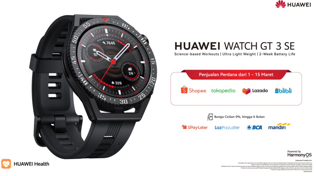 HUAWEI WATCH GT 3 SE dan FreeBuds 5i Dengan Harga Terjangkau