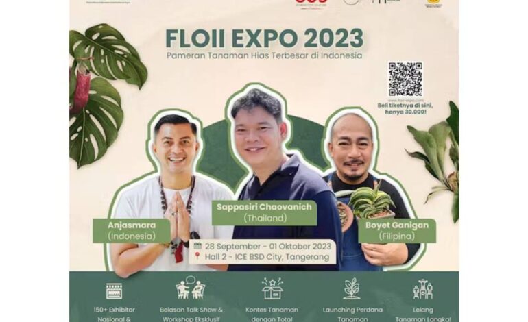 Floriculture Indonesia International Expo (FLOII) 2023 Siap di Gelar