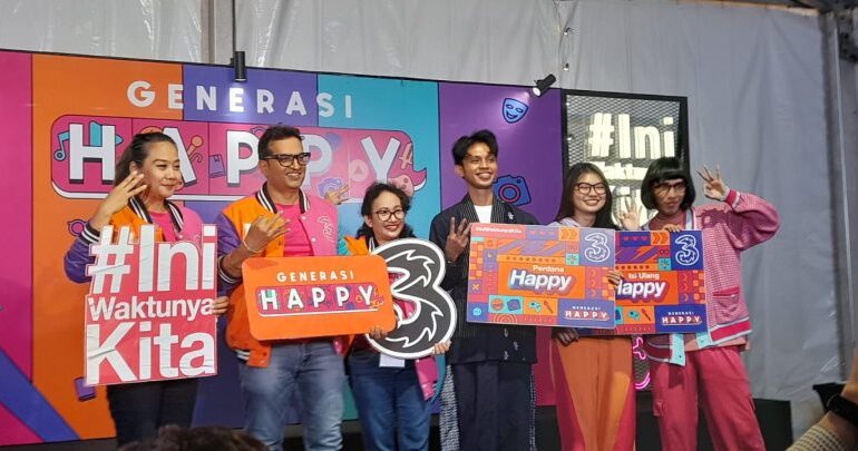 Ajak Gen Z Lebih Kreatif dan Positif Di Era Digital, 3 Hadirkan Festival Generasi Happy