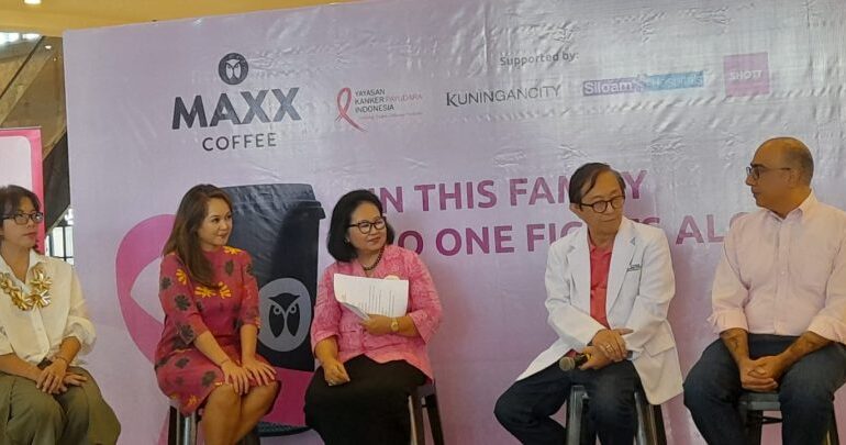 YKPI Dan Maxx Coffee, Kampanyekan Peduli Kanker Payudara di Indonesia