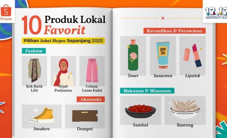 Shopee Bagikan Produk Lokal Favorit Masyarakat Sepanjang 2023