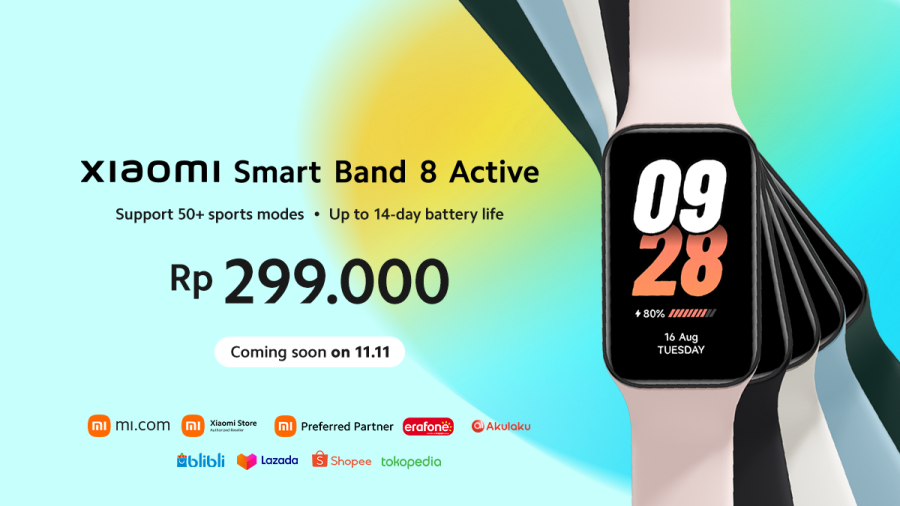 Xiaomi Hadirkan Smart Band 8 Active dan Xiaomi Monitor A27i di Indonesia