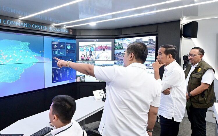 Command Center (Pusat Komando) Tahap I Ibu Kota Nusantara Di Tinjau Presiden RI