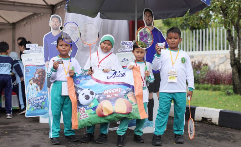 Wujudkan Generasi Emas Bulutangkis, Aice Dukung Senengminton 2024