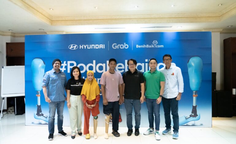 PT Hyundai  Motors Indonesia (HMID) Dan Grab Indonesia Salurkan Alat Bantu Gerak Dari Program #RodaKebaikan