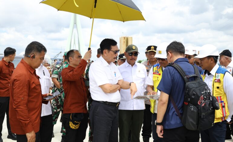 Menko Marves Tinjau Progres Pembangunan Jalur Logistik dan Persiapan Upacara HUT ke-79 RI