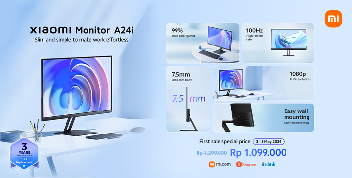 Monitor Gaming Baru Xiaomi