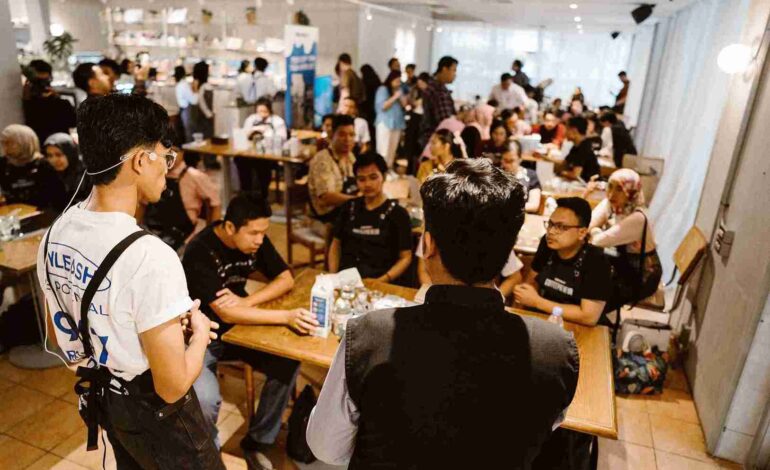 Workshop lndomilk Coffeepreneur 2024, Pandu Pelaku Bisnis Kopi Berkelanjutan