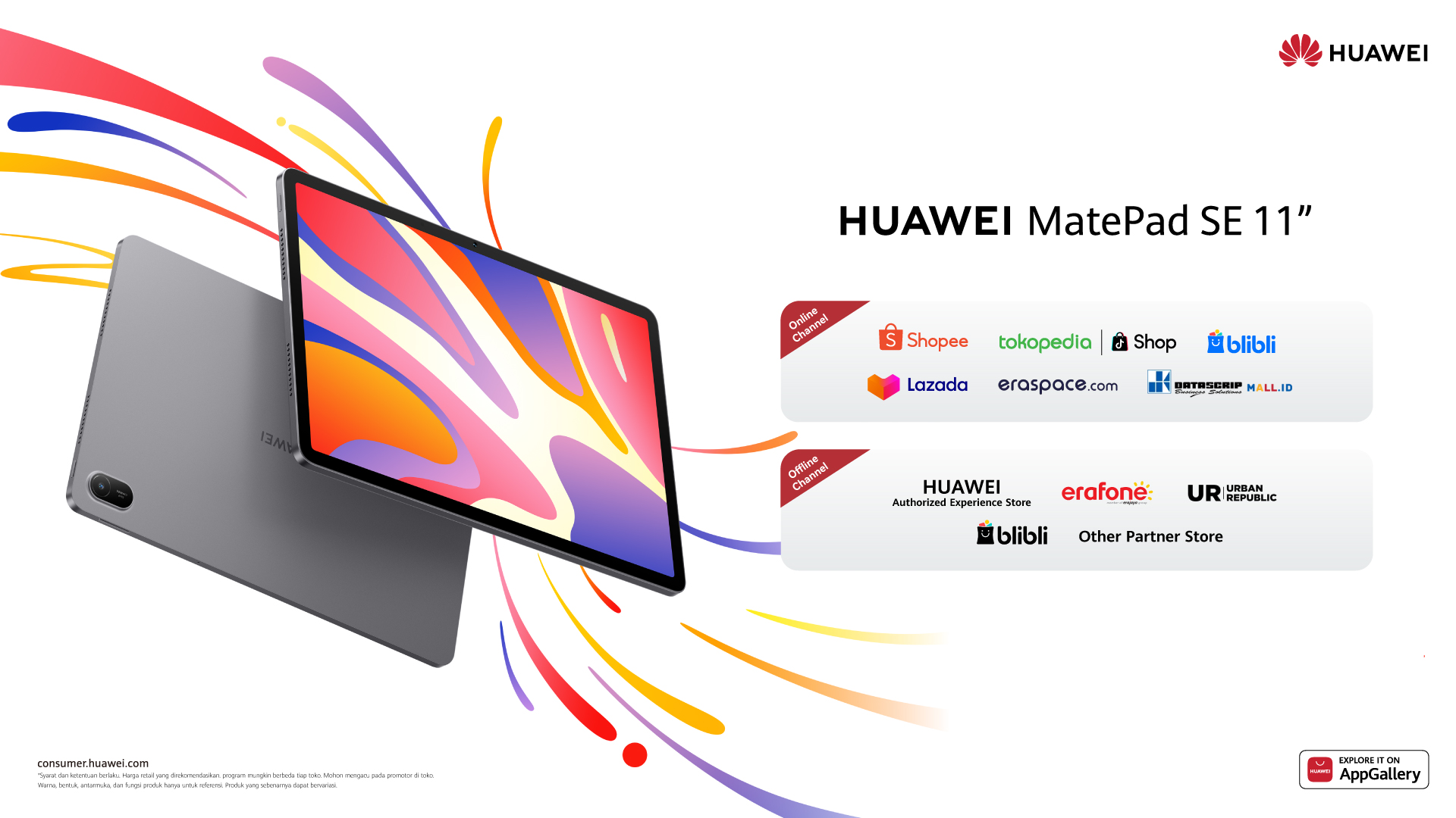 HUAWEI MatePad SE 11, Tablet 2 Jutaan dengan Aneka Fitur Canggih Untuk Semua Anggota Keluarga