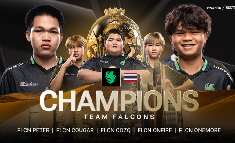 Juara EWC: Free Fire, Team Falcons Gondol Hadiah US$300.000 dan Tiket Menuju FFWS Global Finals 2024