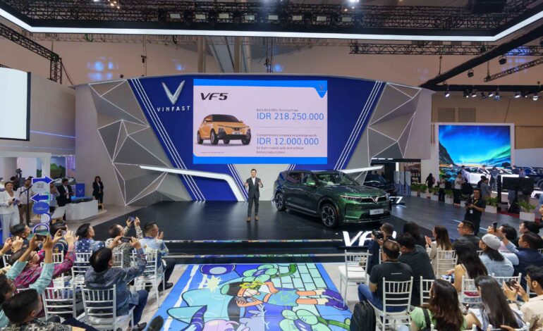 VinFast Tawarkan Harga Terjangkau untuk SUV Listrik VF e34 dan VF 5 di Pameran GIIAS 2024