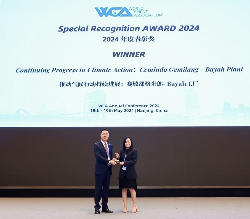 Perkuat Komitmen Keberlanjutan, Semen Merah Putih Kembali Raih Penghargaan Internasional WCA “Climate Action” Award 2024.