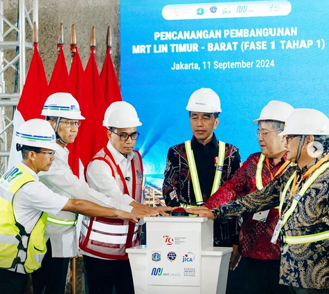 Presiden Resmikan Pembangunan MRT Lin Timur Barat Fase 1 Tahap 1