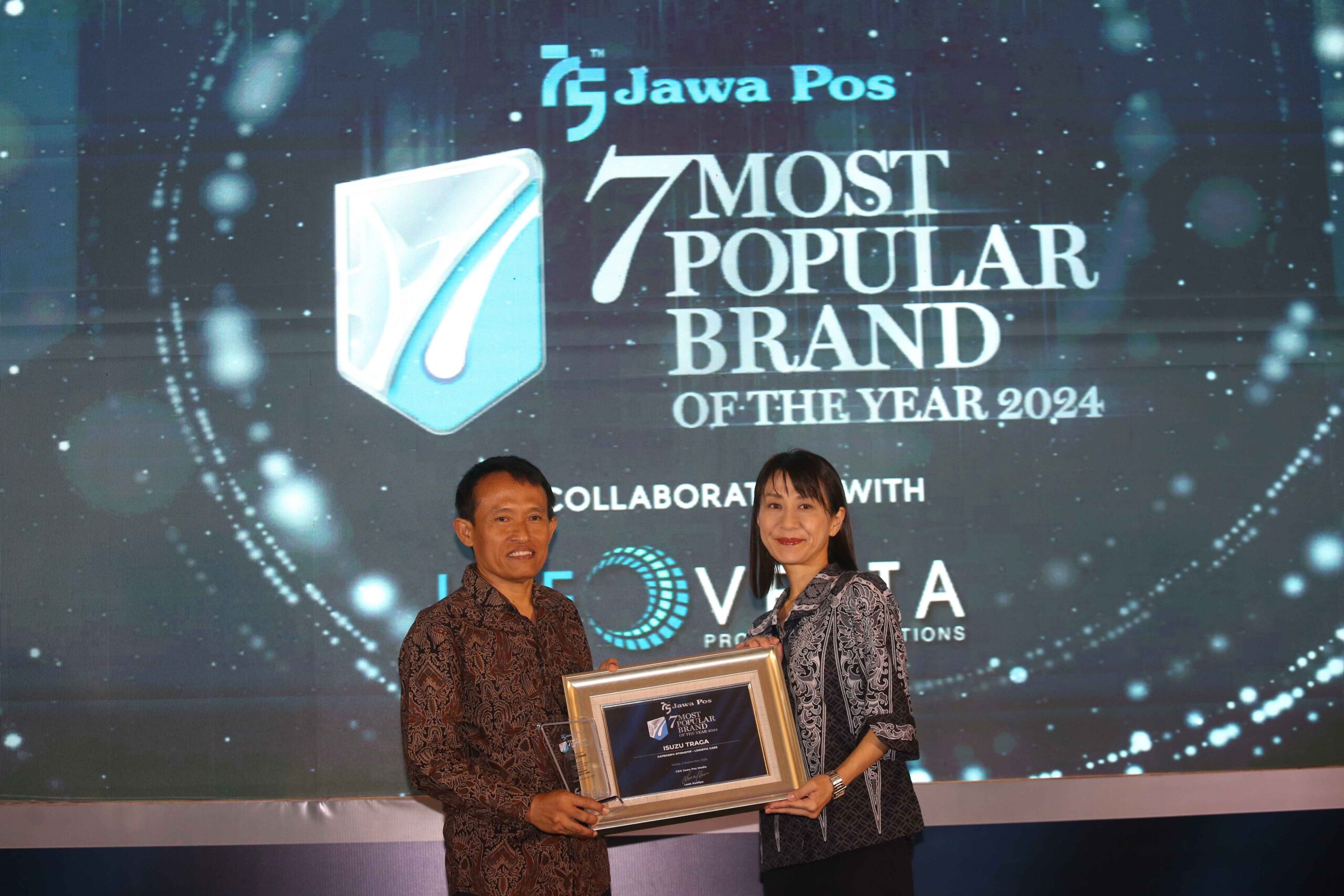 Isuzu Raih Penghargaan 7 Most Popular Brand of The Year 2024