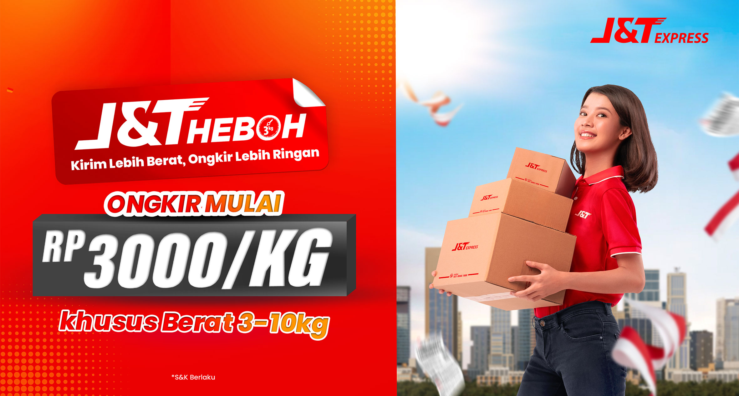 J&T HEBOH, Solusi Pengiriman Paket Berat dengan Tarif Hemat