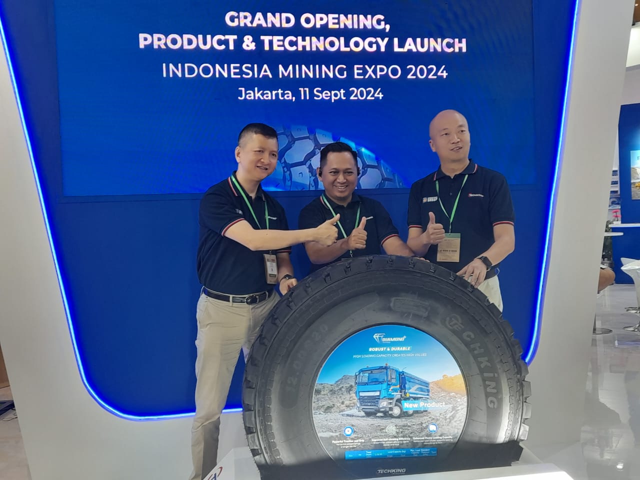 Mining Expo 2024, INTA & Techking Tires Kenalkan Ban ETOD 12.00R20 dari Techking