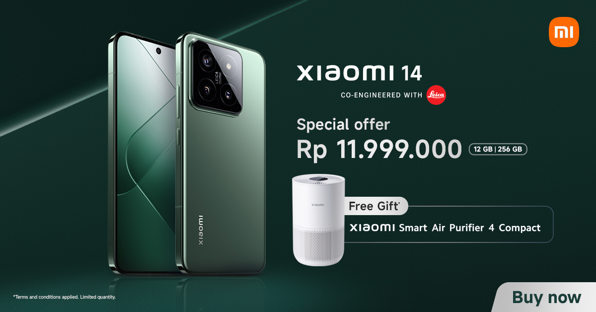 Xiaomi Berikan Hadiah Spesial Setiap Pembelian Xiaomi 14 Selama Bulan September 2024