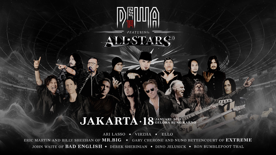 “DEWA 19 Featuring All Stars 2.0” Segera Guncang Stadion Utama GBK, 18 Januari 2025