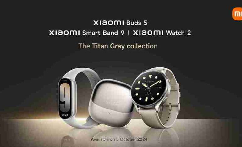 Tampil Elegan Dengan Balutan Titan Grey, Xiaomi Hadirkan Xiaomi Buds 5,  Xiaomi Watch 2 dan Xiaomi Smart Band 9