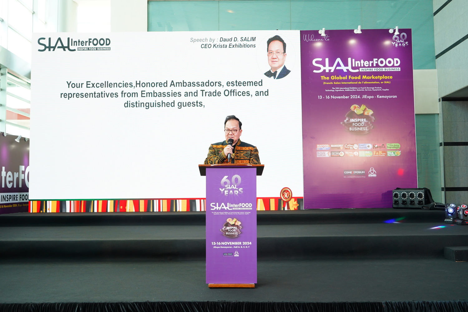 CEO Krista Exhibitions Buka Opening Ceremony The Global Food Marketplace SIAL Interfood 2024