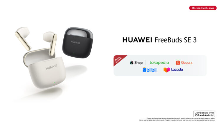 HUAWEI Rilis FreeBuds SE 3, TWS EarBuds Stylish Dengan Harga Rp 300.000