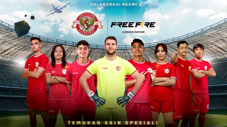 Kolaborasi Free Fire X PSSI Hadirkan Bundle Jersey  Official Timnas Indonesia di Game