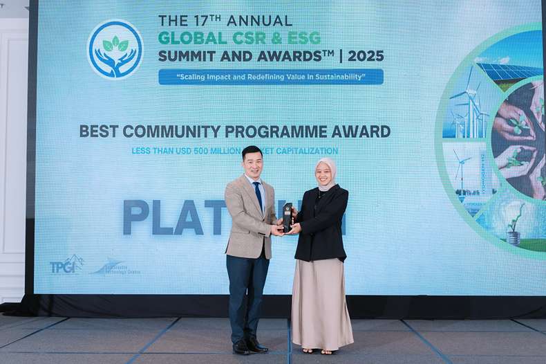 Pertamina Patra Niaga Fuel Terminal Tanjung Gerem Raih Penghargaan dalam The 17th Annual Global CSR & ESG Summit 2025